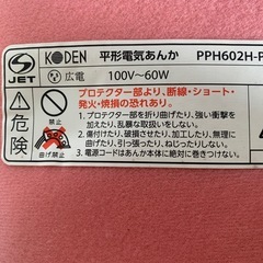 【美品】電気湯たんぽ　の画像