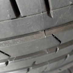 デリカD5 タイヤ&アルミセット　タイヤ新しい！　製造年24年27週　225／55／R18の画像