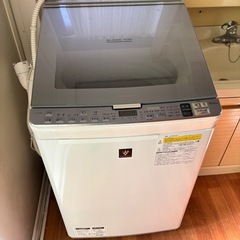 取引き決まりました　
洗濯機8kg 　シャープ　2017年　0円の画像