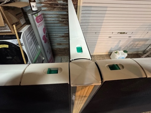 ワンタッチ連結 パーテーション 黒 4枚セット 高さ約150cm