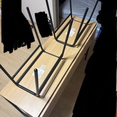 ニトリ　ダイニングテーブル　椅子付きの画像