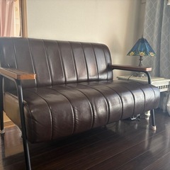 ニトリ　ソファ　ヴィンテージ風の画像