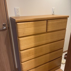 チェスト タンス 幅90 90 おしゃれ 白 完成品 5段 W90 北欧 たんす リビングチェスト 洋服 収納 整理たんす ハイチェスト 子供部屋 収納家具 桐 チェスト5段 たんす タンス 大川家具 国産 オリジナル リビング 引出し ひとり暮らしの画像