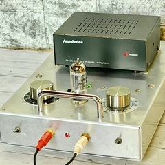 自作真空管アンプ + Sound Device TA-3S パワ...