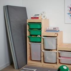 【美品】プレイマット ジムマット IKEA パッスビッド 120×225cmの画像