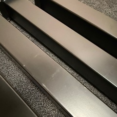 kanademono THE LEGS スクエアバー 黒 (4本)の画像