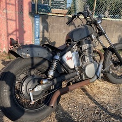 サベージ400 LS400 カスタム チョッパー ボバ― 実働 ベース 書類付きの画像