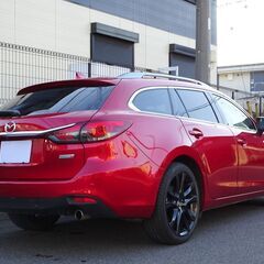 4WD 車検満タン アテンザワゴン 中期 XD Lパッケージ クリーンディーゼルターボ レーダークルーズ 衝突軽減ブレーキ ナビ フルセグTV Bluetooth バックモニター スマートキー 黒本革シート シートヒーター LEDライト ETC BOSEサウンドの画像