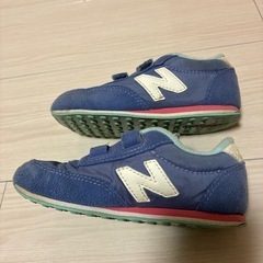 NB 410 ブルー　ダブルベルト　15.5cmの画像