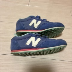 NB 410 ブルー　ダブルベルト　15.5cmの画像