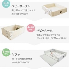 ⚠️2/6まで　GGUMBIベビーサークル・プレイマットの画像