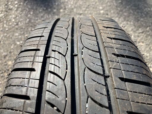 １本　タイヤDELMAX　165/55R14 8分山　ホイルSMACK 14×4.5J　+45　4H　PCD100　ハブ径73ｍｍ　管理番号：2