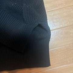 無地　ニット　黒の画像