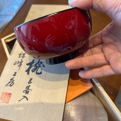 うるし塗お椀5個箱入りの画像