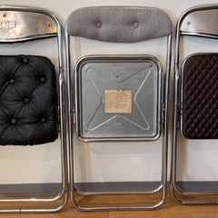 パイプチェア　90s リメイクボタン締めの画像