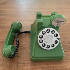 昔の電話機型貯金箱の画像