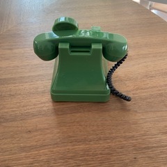 昔の電話機型貯金箱の画像