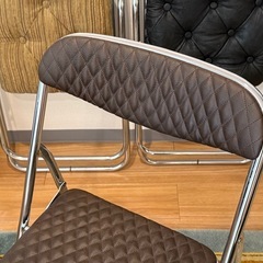 90s パイプチェア　リメイク　ダイヤモンドステッチの画像