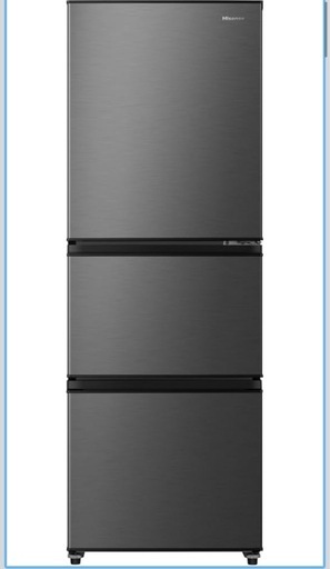 10日まで‼️ハイセンス 冷蔵庫 幅55.4cm 283L 自動霜取り セレクトチルド室 急速冷凍 2段野菜室 静音 右開き 3ドア 