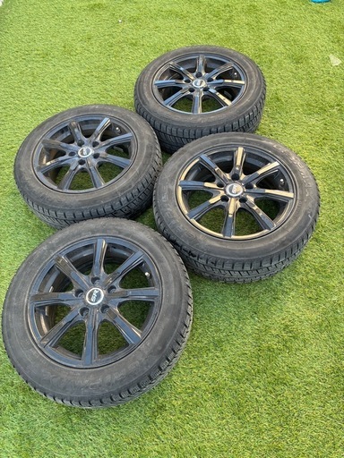 スタットレスタイヤ　アルミホイール　4本セット　ヤリス　WISH BOXY　セレナ他　プリザック195/60/R16