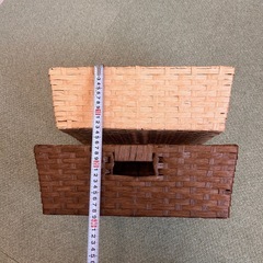 収納バスケット　かご　2点の画像