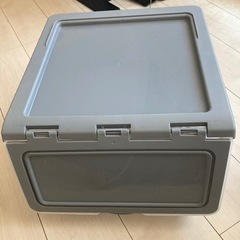 フタ付き収納ボックス（前開き）無料の画像