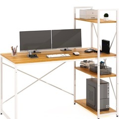 PCデスク 机  収納棚付き