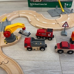 ブリオ　レール&ロードクレーンセット　　の画像