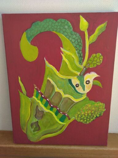 油絵　セロリの再生