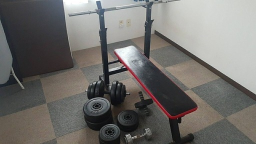 プレスベンチ　ダンベル　トレーニングセット