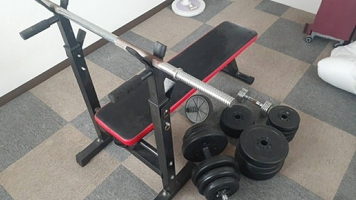 プレスベンチ　ダンベル　トレーニングセット
