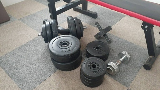 プレスベンチ　ダンベル　トレーニングセット