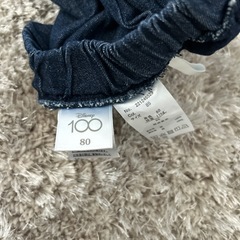 ミニー　デニム　ショートパンツ　80cmの画像