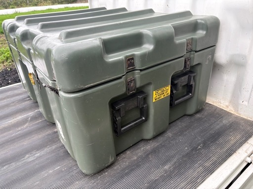 お安くしました^_^【定価10万超】米軍実物 ペリカン・ハーディグ 大型ハードケース キャスター付｜ガレージ・店舗・軽トラの荷台に！