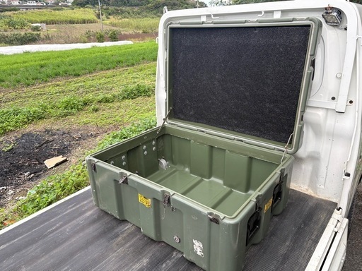 お安くしました^_^【定価10万超】米軍実物 ペリカン・ハーディグ 大型ハードケース キャスター付｜ガレージ・店舗・軽トラの荷台に！