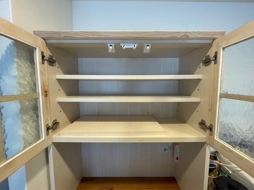 ニトリ シナモ80 キッチンボード 白