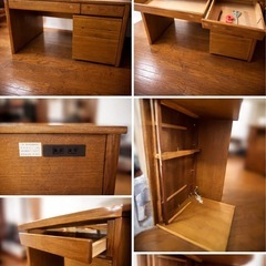 【商品説明必読】勉強机 とキャビネットの画像
