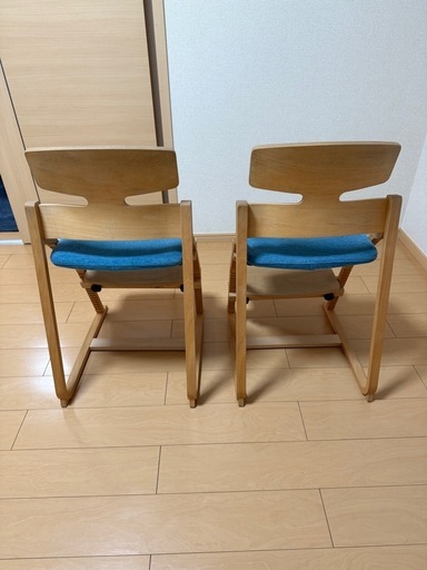 アップライトチェア　豊橋木工 ×2個