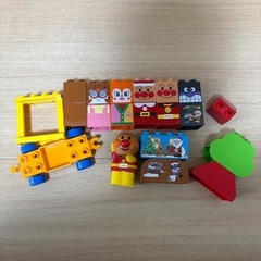 アンパンマン　はじめてのブロックバケツＬ　おまけ付の画像