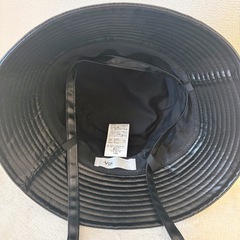 【美品】VIS  取外し可リボン付きフェイクレザーバケットハット の画像