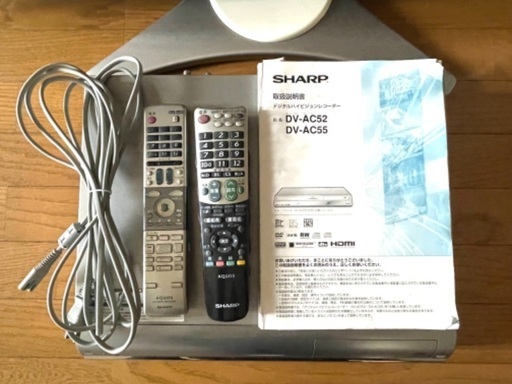 40型AQUOS液晶テレビ＋500Gデジタルハイビジョンレコードused