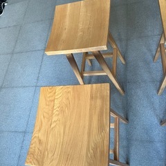  木製 カウンターチェア　4脚の画像