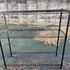 スチールラック　黒の画像