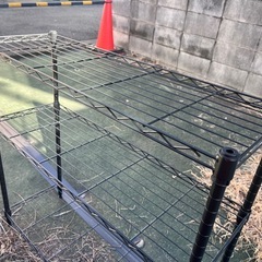 スチールラック　黒の画像