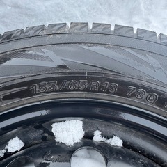 ほぼ新品！！軽自動車スタッドレスタイヤの画像