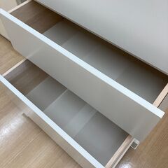 A-1250【リユースのサカイ野々市店】ジモティ来店特価‼ 食器棚 白 ※クリーニング済みの画像