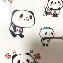 楽天パンダのシール　ステッカーの画像