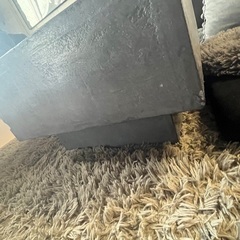 モダン コンクリート調 モルタル ローテーブルの画像