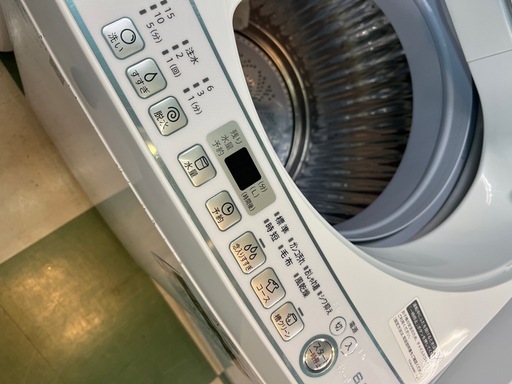 ジャングルジャングル貝塚店　6.0kg 洗濯機　SHARP ES-G60TC  2018年製　縦型洗濯機　サイド傷有り　1週間動作保証