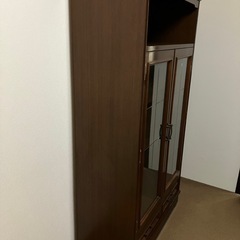 本棚　ガラス扉　棚　収納棚　収納の画像